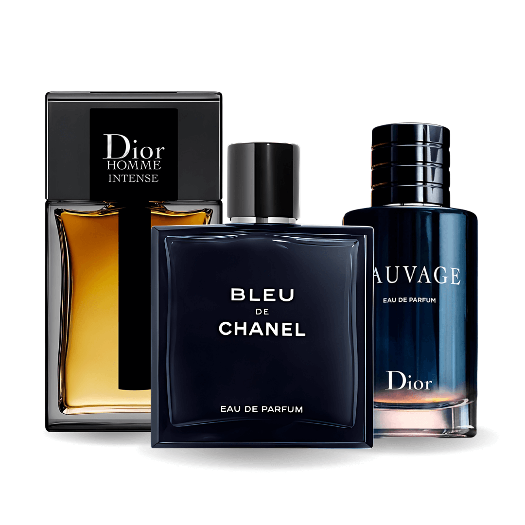 Set od 3 Parfema Sauvage Dior, Bleu de Chanel, Dior Homme Intense 100 ml 