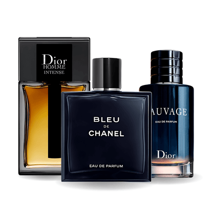 Set od 3 Parfema Sauvage Dior, Bleu de Chanel, Dior Homme Intense 100 ml 