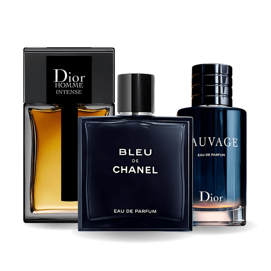 Set od 3 Parfema Sauvage Dior, Bleu de Chanel, Dior Homme Intense 100 ml 