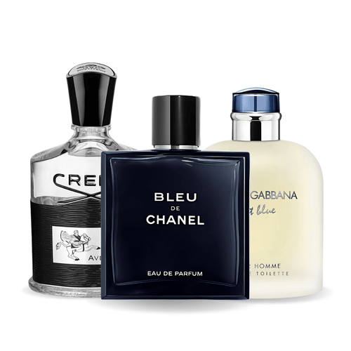 Set od 3 parfema: Bleu de Chanel, Creed Aventus, Light Blue Dolce Gabbana 100ml