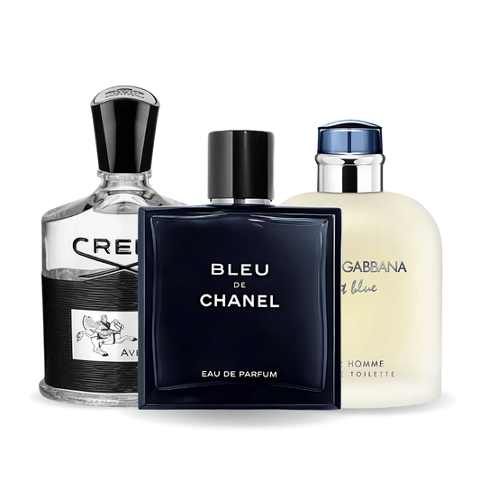 Set od 3 parfema: Bleu de Chanel, Creed Aventus, Light Blue Dolce Gabbana 100ml