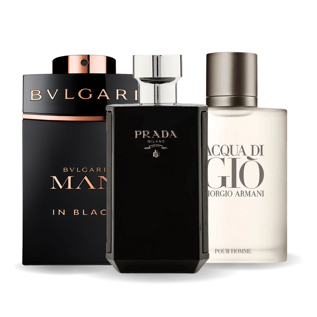 Set od 3 parfema Bvlgari In Black, Giorgio Armani Acqua Di Gio, L'Homme Prada Intense 100 ml