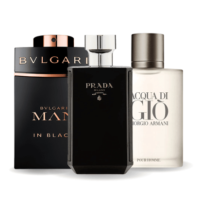 Set od 3 parfema Bvlgari In Black, Giorgio Armani Acqua Di Gio, L'Homme Prada Intense 100 ml