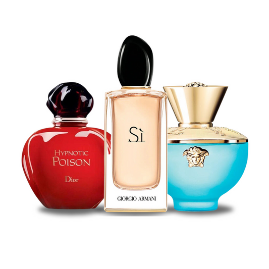 Set od 3 parfema: Dior HYPNOTIC POISON, Giorgio Armani SÌ i Versace DYLAN TURQUOISE 100ml